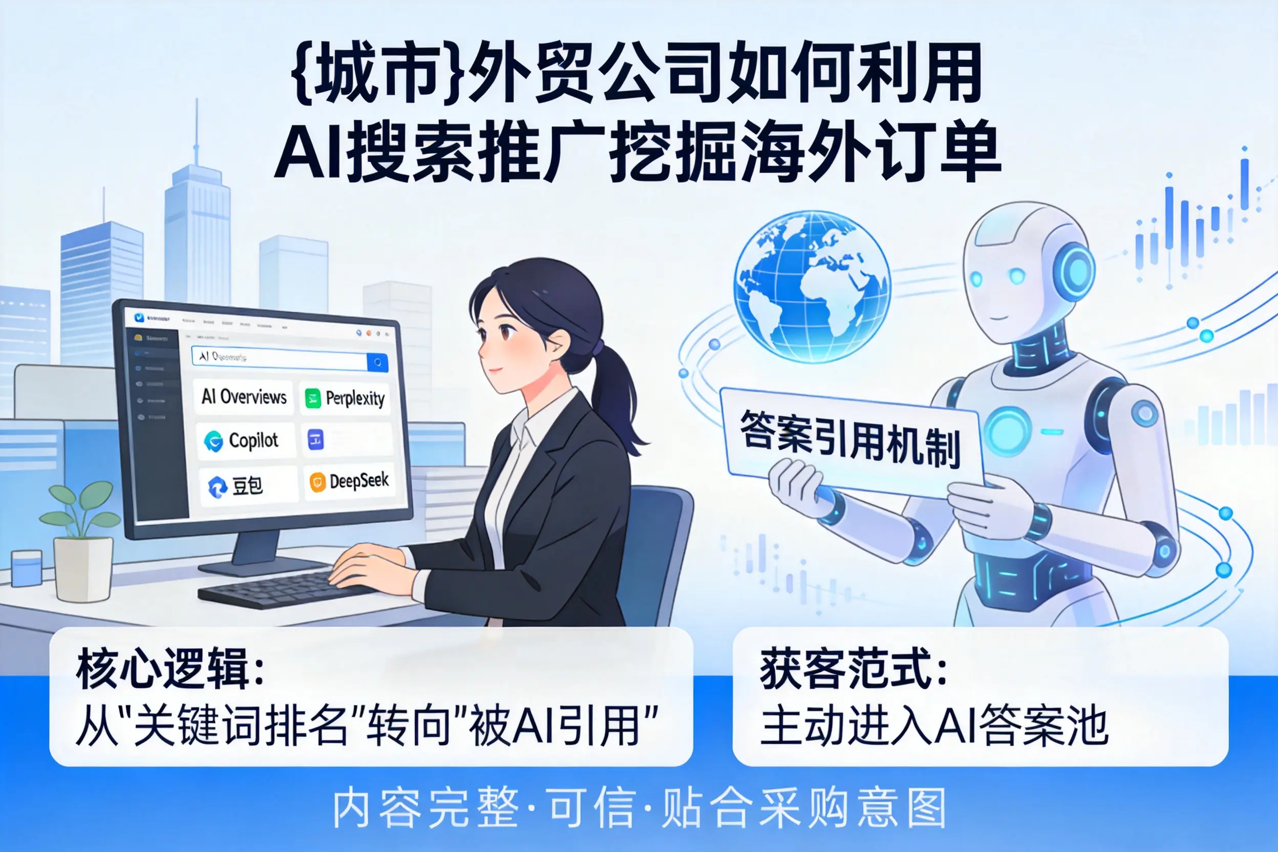 重庆郊县外贸公司如何利用AI搜索推广挖掘海外订单