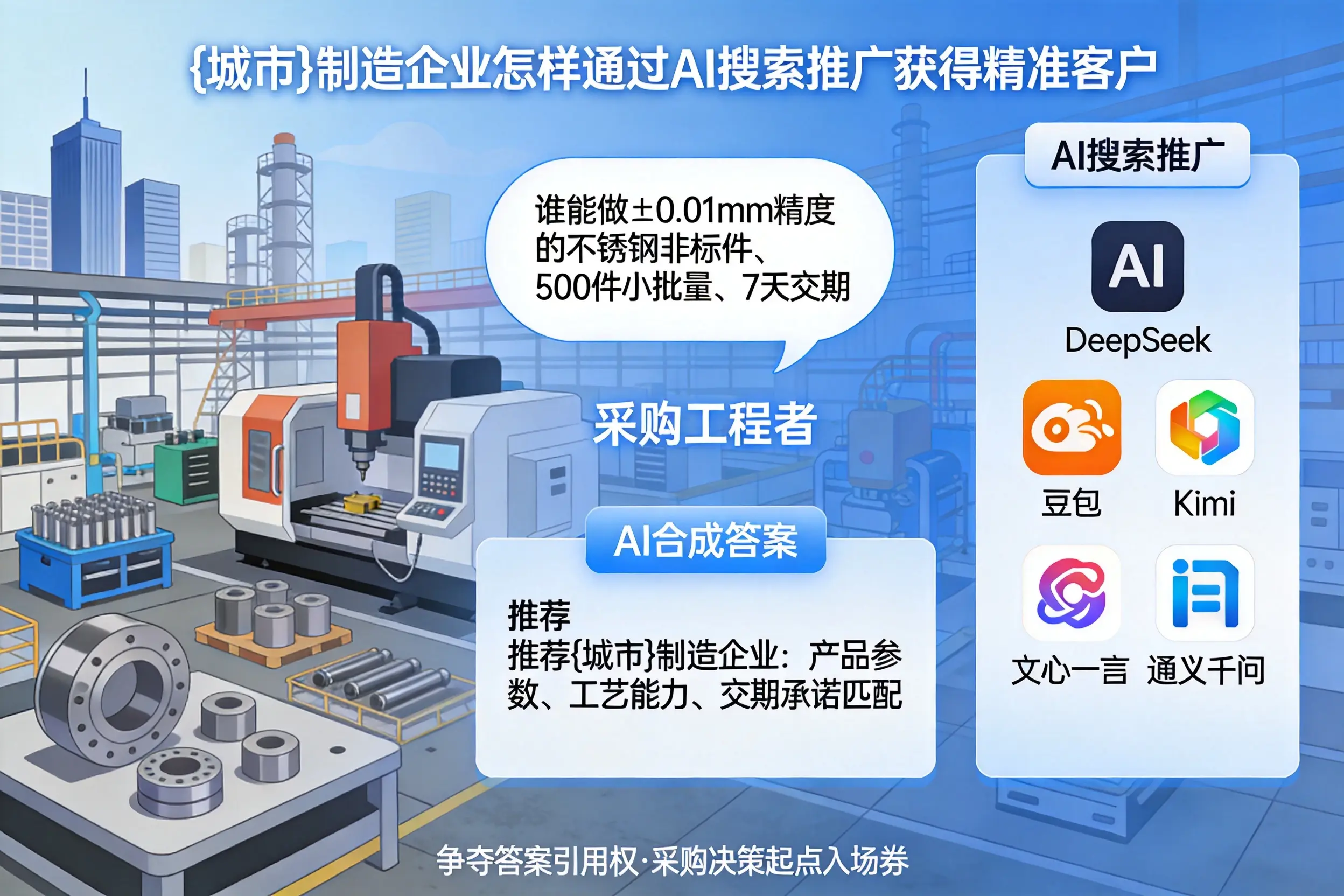 重庆郊县制造企业怎样通过AI搜索推广获得精准客户