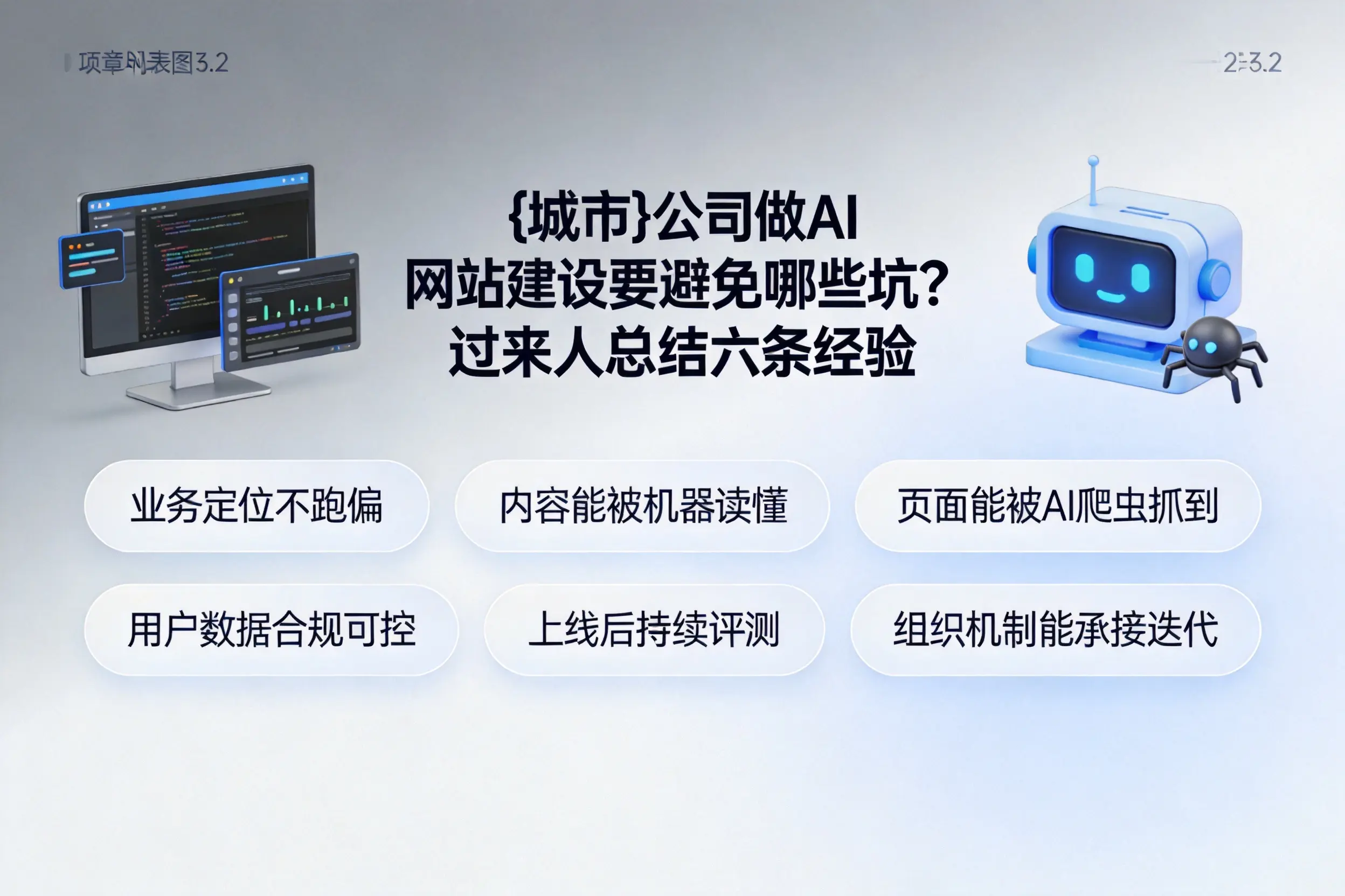 重庆郊县公司做AI网站建设要避免哪些坑？过来人总结六条经验