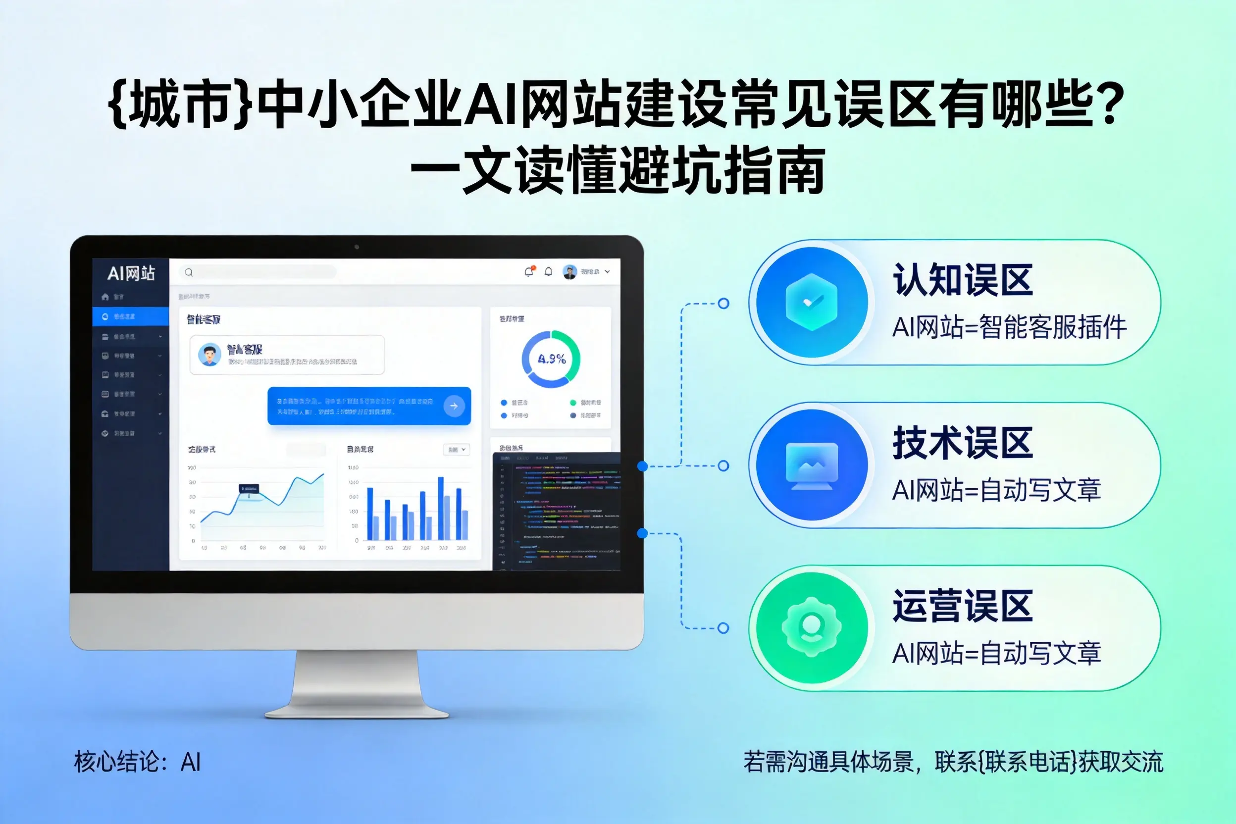 重庆郊县中小企业AI网站建设常见误区有哪些？一文读懂避坑指南