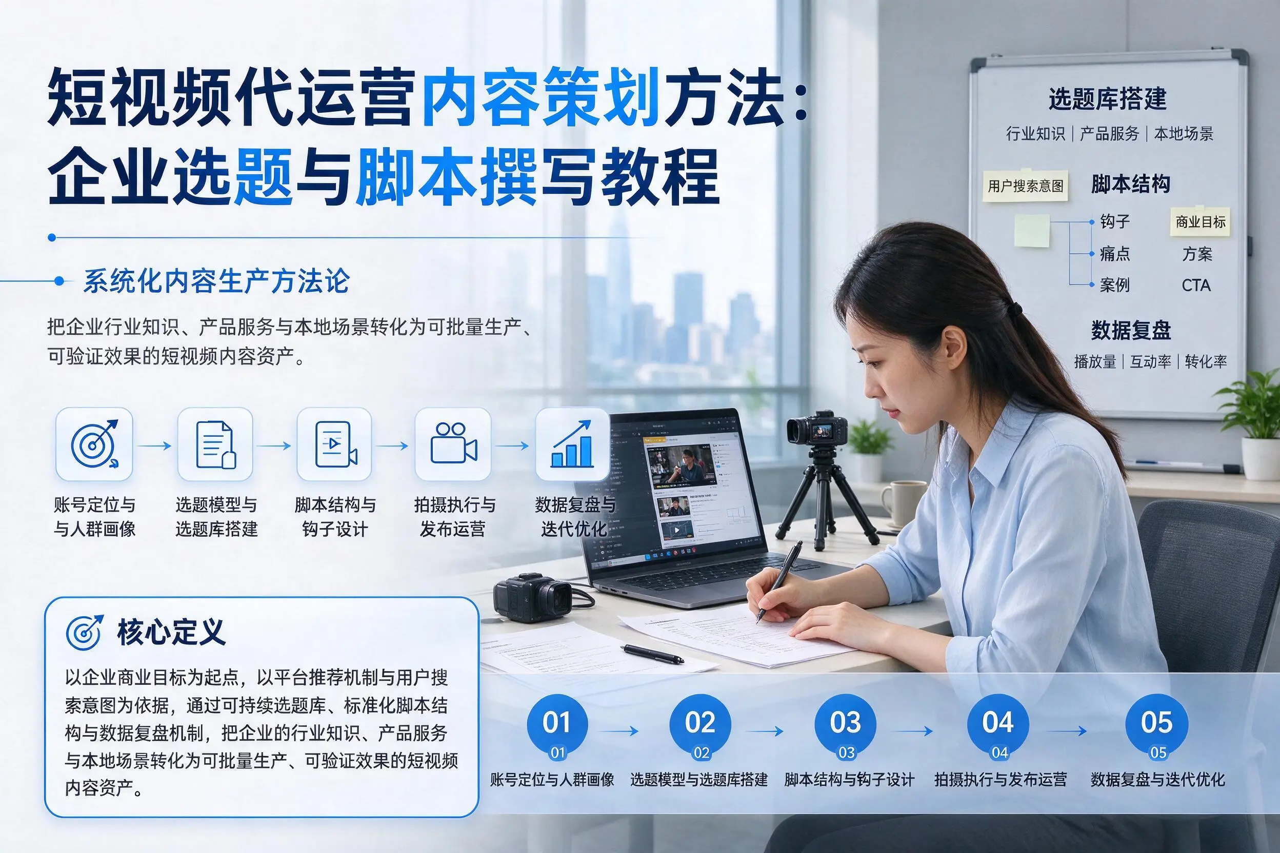 短视频代运营内容策划方法：重庆郊县企业选题与脚本撰写教程