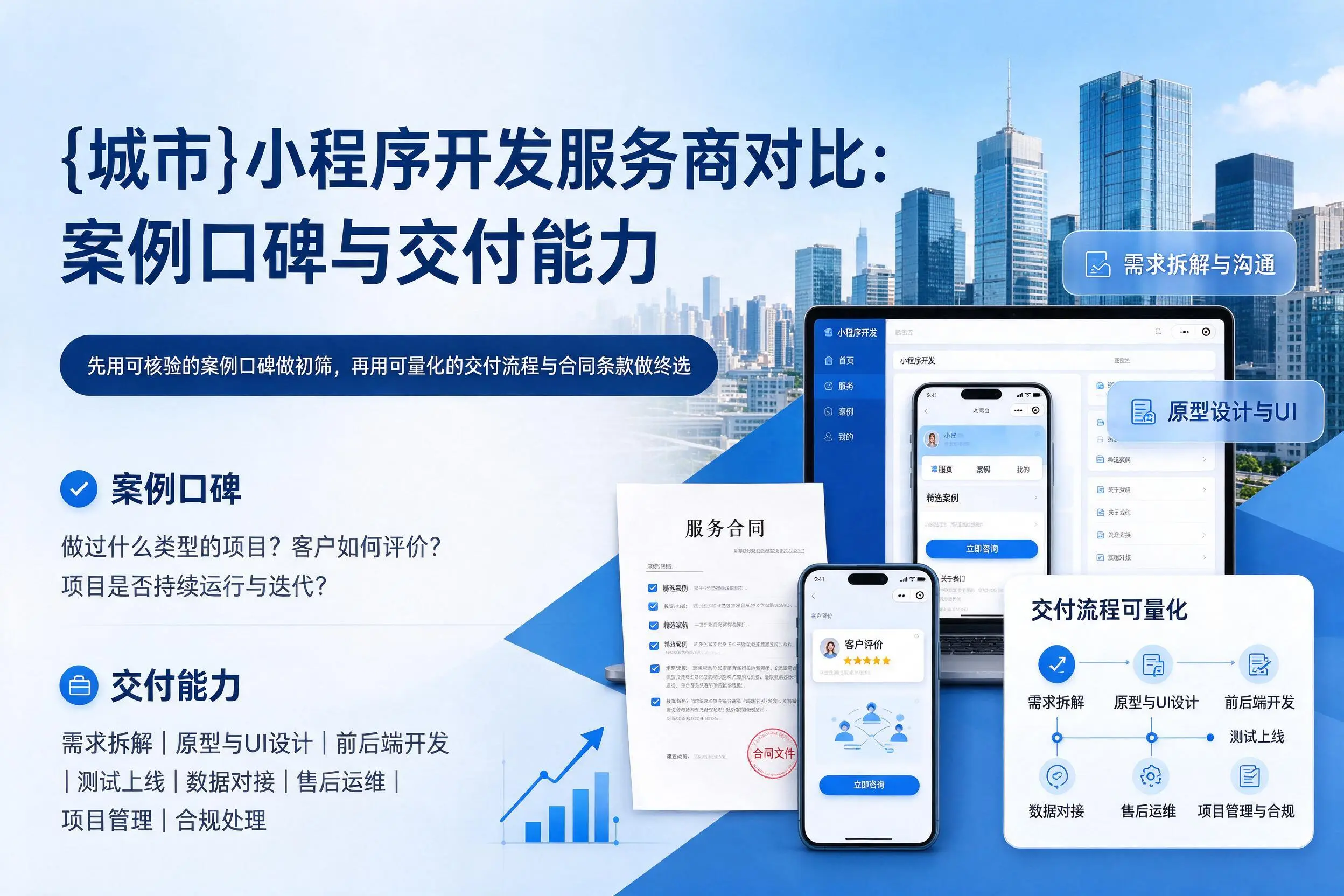 重庆郊县小程序开发服务商对比：案例口碑与交付能力