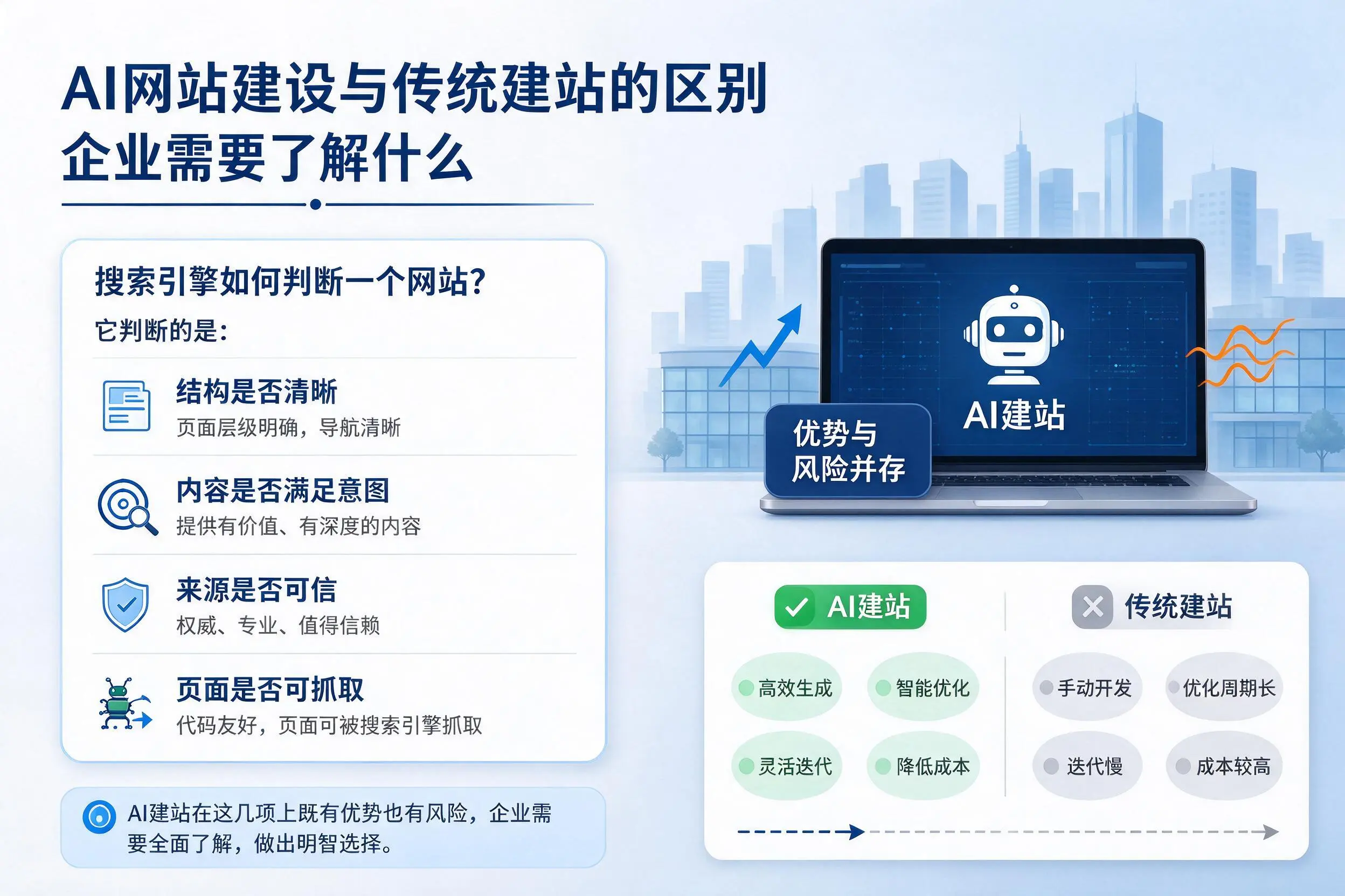 AI网站建设与传统建站的区别,重庆郊县企业需要了解什么