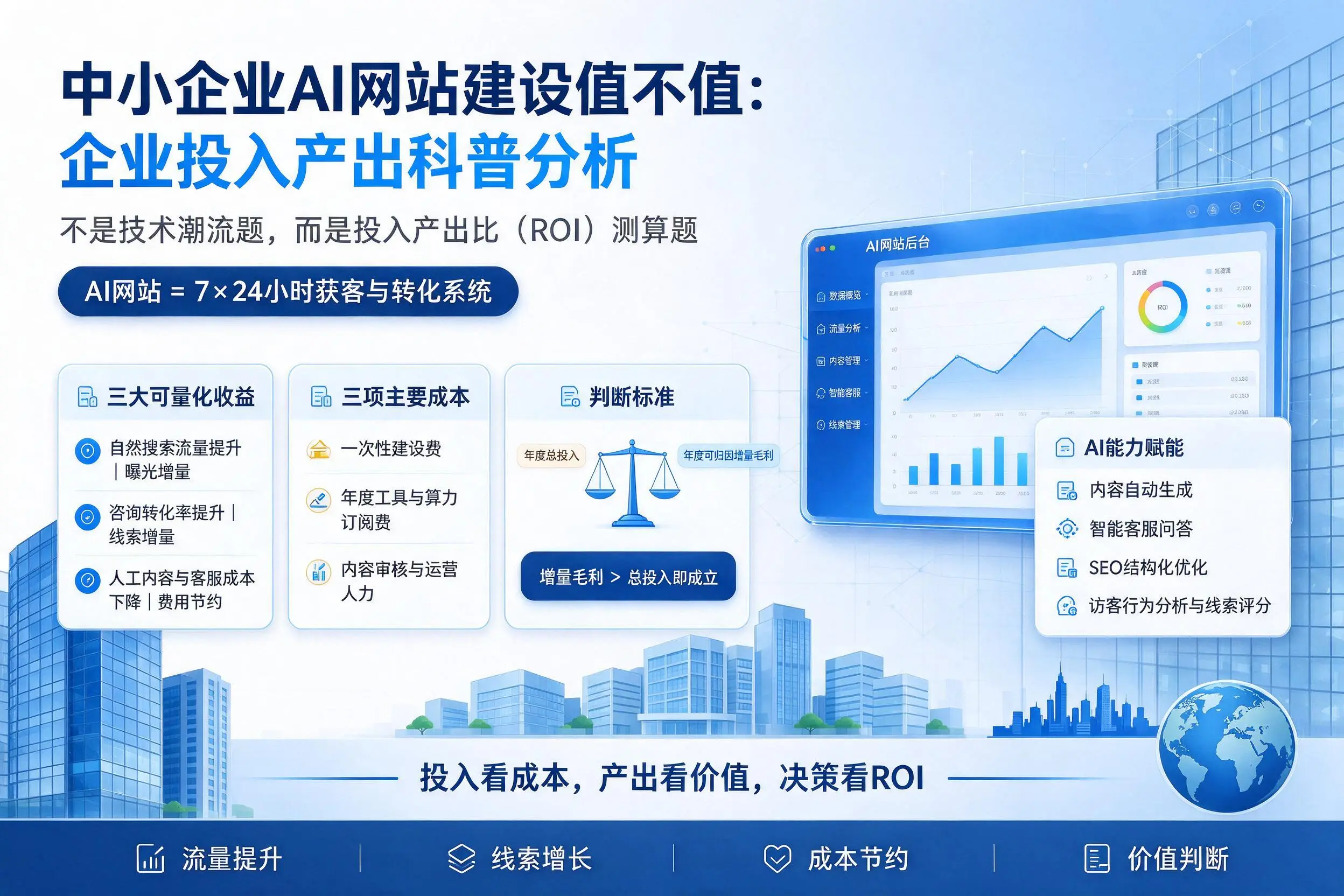 中小企业AI网站建设值不值:重庆郊县企业投入产出科普分析