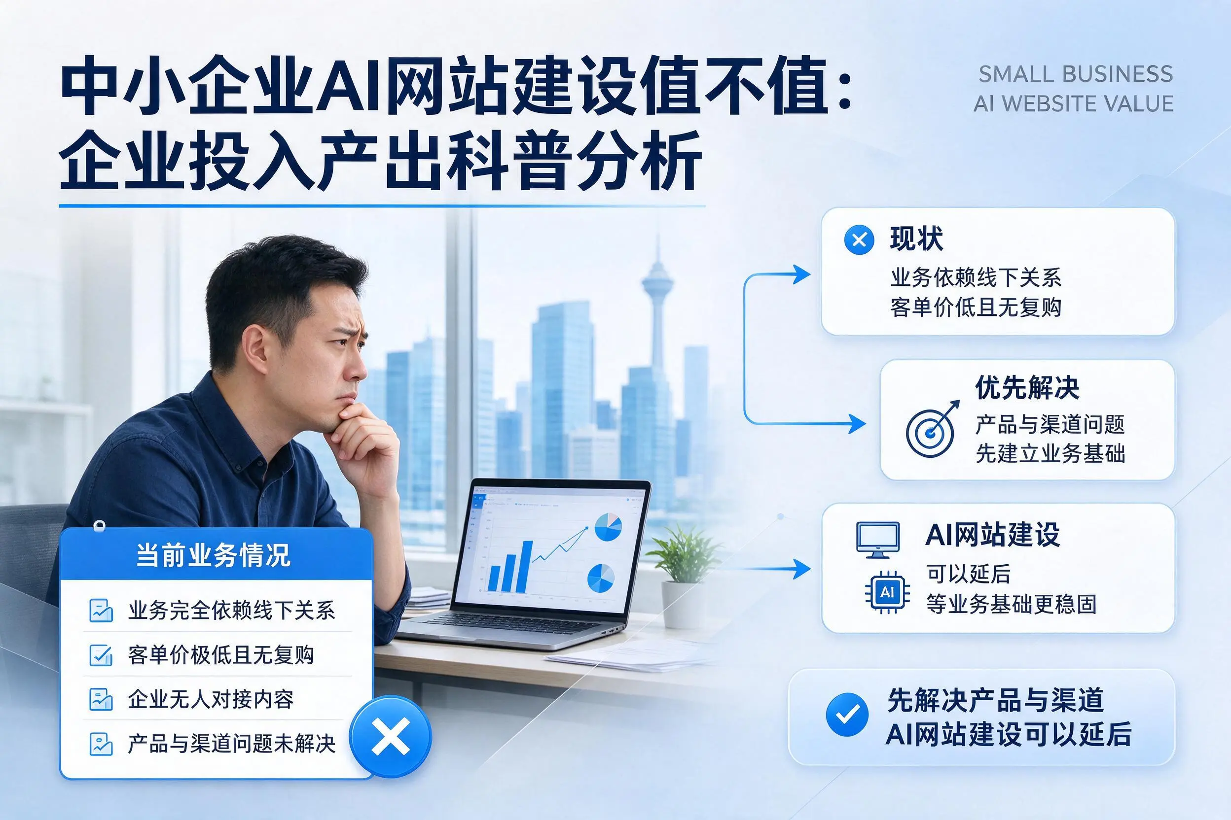 中小企业AI网站建设值不值:重庆郊县企业投入产出科普分析