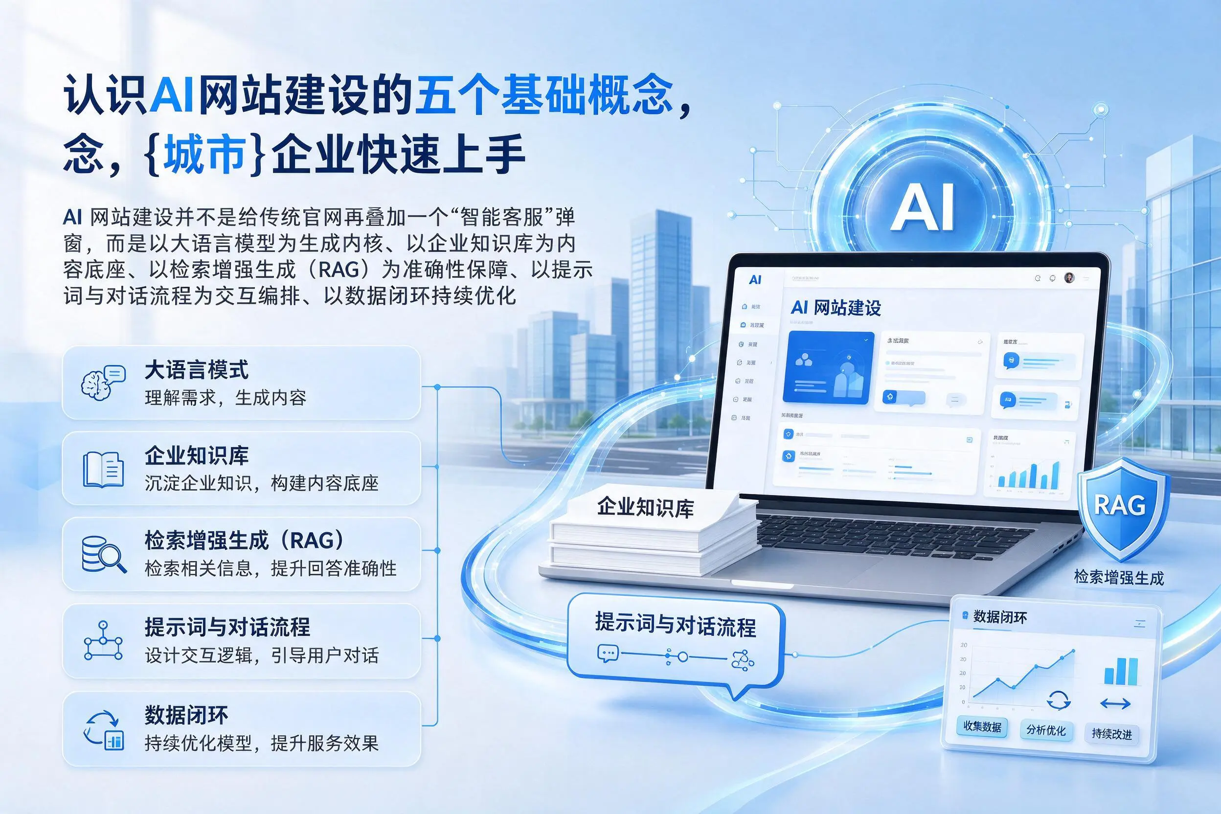 认识AI网站建设的五个基础概念，重庆郊县企业快速上手