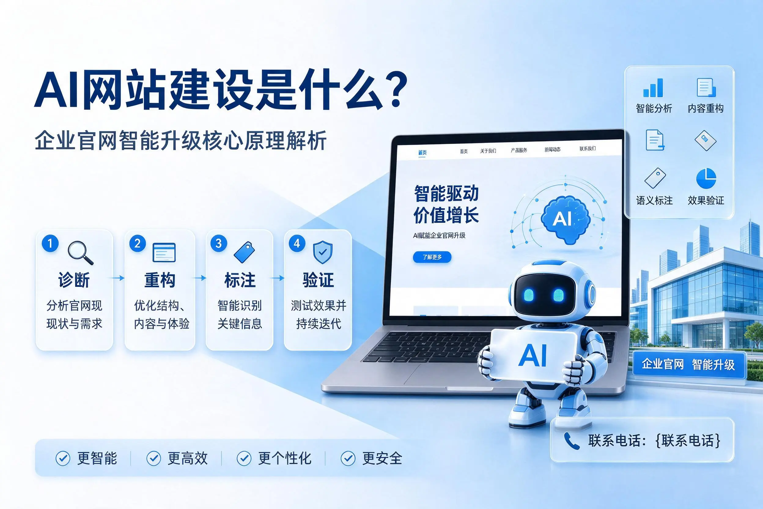 AI网站建设是什么？重庆郊县企业官网智能升级核心原理解析