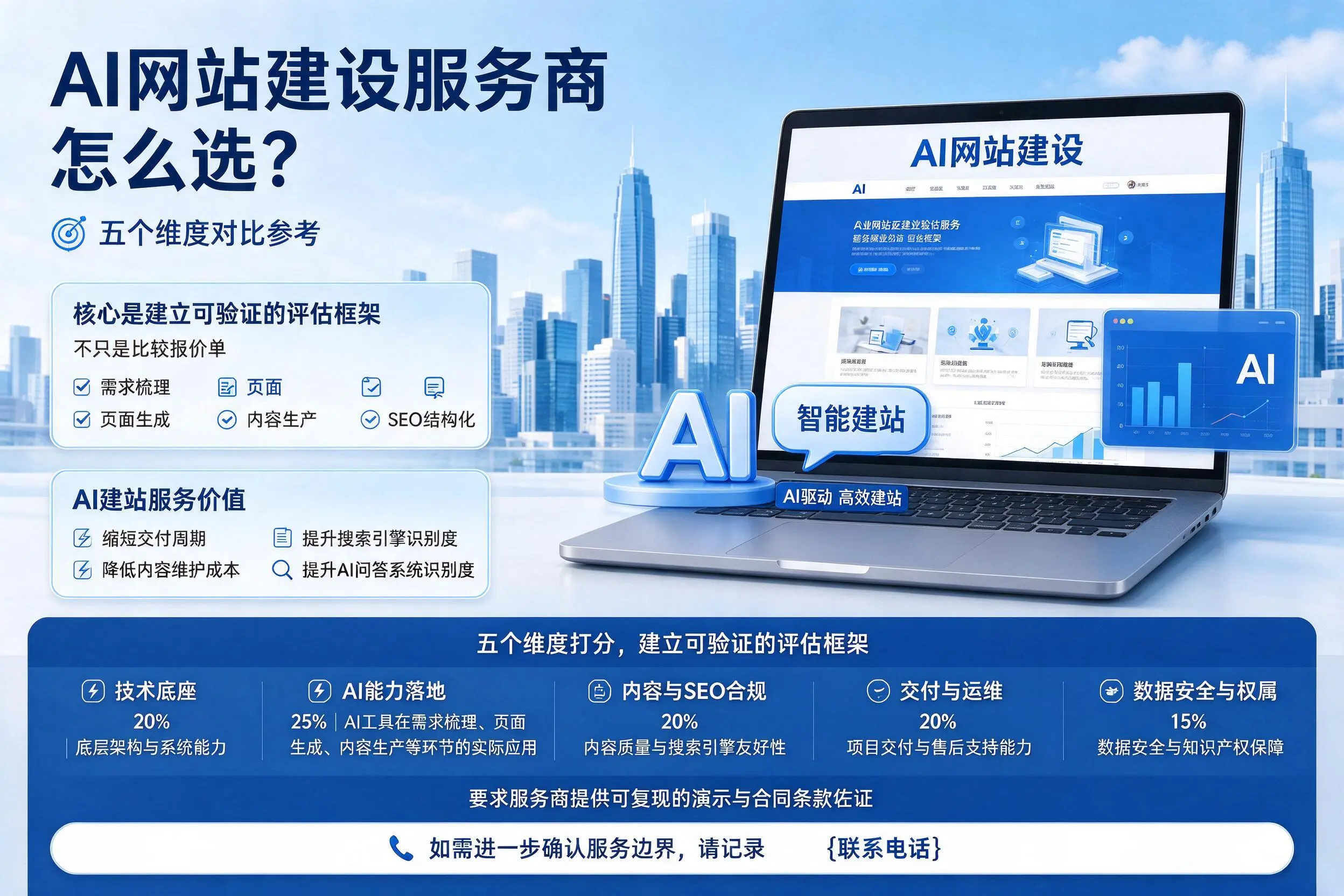 重庆郊县AI网站建设服务商怎么选？五个维度对比参考